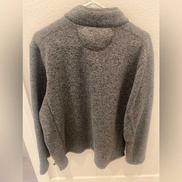 Woolrich Mens Knit Pullover Long Sleeve Grey Sweater Snap front Size XL - Picture 3 of 11
